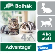 Advantage rácsepegtetõ oldat kistestû macskáknak és nyulaknak A.U.V.