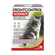Frontcontrol Wormer féregtelenítő filmtabletta macskák számára 2 db tabletta