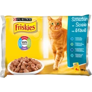 Friskies WC Multipack 4x85 g Lazac, tonhal, tőkehal és szardínia
