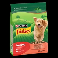 FRISKIES Active Marhával száraz kutyaeledel 3kg