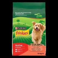 FRISKIES Active Marhával száraz kutyaeledel 10kg