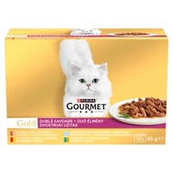 GOURMET GOLD Duó élmény nedves macskaeledel 12x85g