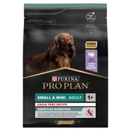 PRO PLAN Small &amp; Mini Adult SENSITIVE DIGESTION pulykában gazdag száraz kutyaeledel, gabonamentes receptúra 2,5kg