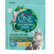 PURINA ONE DUAL NATURE Spirulina Adult Csirkével száraz macskaeledel 750g