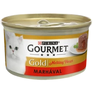 GOURMET GOLD Melting heart marhával nedves macskaeledel 85 g