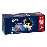 FELIX FANTASTIC Házias válogatás aszpikban nedves macskaeledel 44x85g