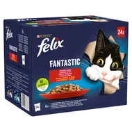 FELIX FANTASTIC Házias válogatás nedves macskaeledel 24x85g