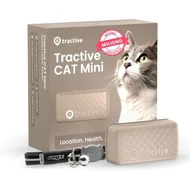 Tractive CAT Mini nyomkövető macskáknak 3 kg felett aktivitásmérővel barna színben biztonsági nyakörvvel TRCAT5BR