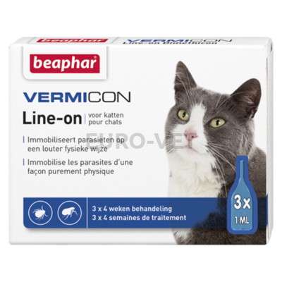 Vermicon spot-on macskáknak (3x1 ml)