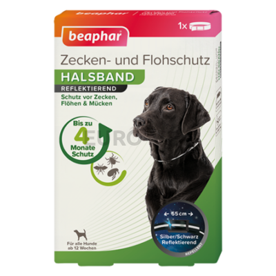 Beaphar gyógynövényes fényvisszaverő nyakörv kutyáknak 65 cm