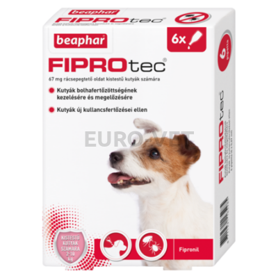 FIPROtec Dog S bolha-és kullancs ellen spot-on (6x0,67 ml)
