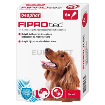 FIPROtec Dog M bolha-és kullancs ellen spot-on (6x1,34 ml)
