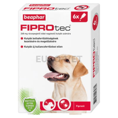 FIPROtec Dog L bolha-és kullancs ellen spot-on 6 ampulla