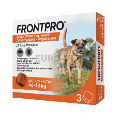 FRONTPRO 28 mg rágótabletta kutyáknak >4–10 kg (3x28 mg)