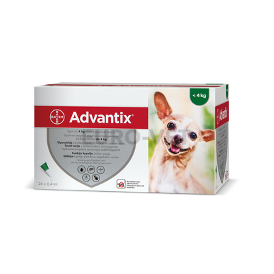 Advantix spot on 4 kg alatti kutyáknak A.U.V.