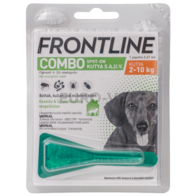 Frontline combo spot-on kutya (S)- rácsepegtető oldat kutyáknak külső élősködők ellen 2-10 kg-ig (0,67 ml)