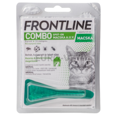 Frontline® 50 mg/0,5 ml rácsepegtető oldat macskáknak külső élősködők ellen (0,5 ml)