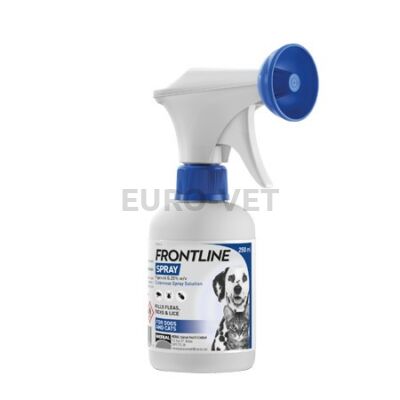 Frontline 0,25g/100 ml külsőleges oldatos spray A.U.V. - külső élősködők ellen, kutyák és macskák számára 250 ml