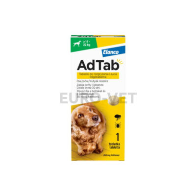 AdTab 450 mg rágótabletta kutyák részére (> 11–22 kg)