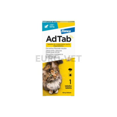 AdTab 48 mg rágótabletta macskák részére (> 2,0–8,0 kg)