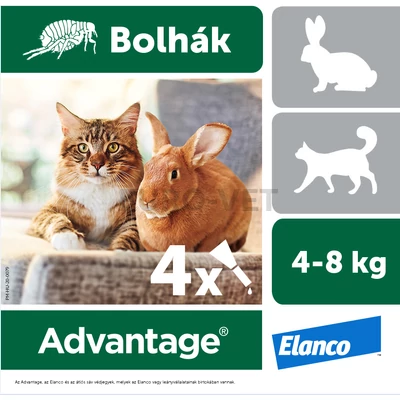 Advantage rácsepegtetõ oldat nagytestû macskáknak és nyulaknak A.U.V.