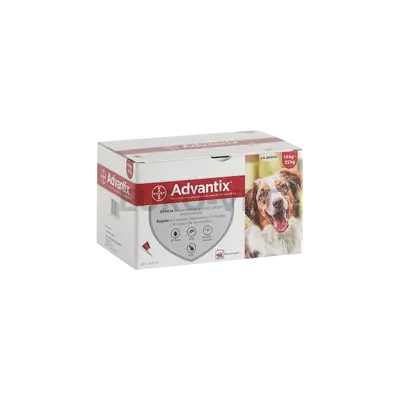 Advantix spot on - rácsepegtető oldat 10-25 kg közötti kutyáknak A.U.V. (24x 2,5 ml)