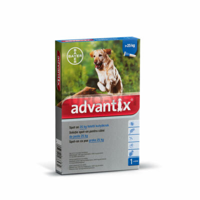 Advantix spot on - rácsepegtető oldat 25-40 kg közötti kutyáknak A.U.V. 4 db 4,0 ml ampulla
