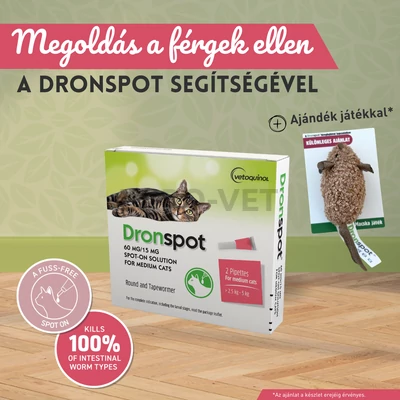 DronSpot rácsepegtető oldat nagytestű macskáknak A.U.V.