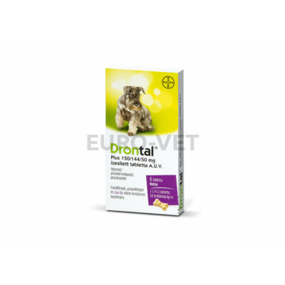 Drontal Plus 150/144/50 mg ízesített tabletta A.U.V. (6 tabletta)