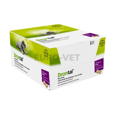 Drontal Plus 150/144/50 mg ízesített tabletta A.U.V. (102 tabletta)