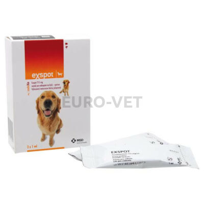 Ex-Spot A.U.V. kullancs és bolha elleni csepp kutyáknak 1 db 1 ml ampulla nyitott dobozból