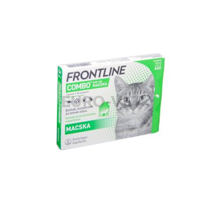 Frontline combo spot-on macska-rácsepegtető oldat macskáknak külső élősködők ellen 1 pipetta nyitott dobozból (0,5ml)