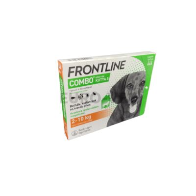 Frontline combo spot-on kutya (S)- rácsepegtető oldat kutyáknak külső élősködők ellen 2-10 kg-ig (3x0,67 ml)