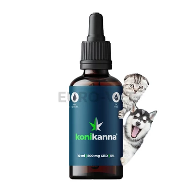 KoniKanna CBD olaj 500mg kutyáknak és macskáknak, 10ml