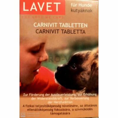 Lavet Carnivit tabletta kutyáknak