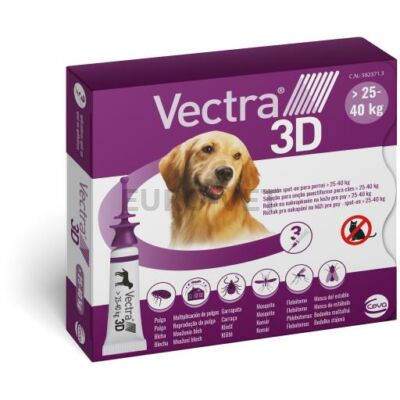 Vectra 3D L Spot-On -  rácsepegtető oldat >25 - 40 kg-os kutyáknak 3 pipetta