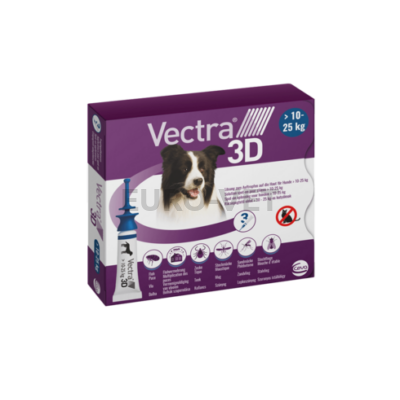 Vectra 3D M Spot-On - rácsepegtető oldat >10 - 25 kg-os kutyáknak 3 pipetta