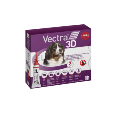 Vectra 3D XL Spot-On - rácsepegtető oldat 40 kg-nál nagyobb kutyáknak 3 pipetta