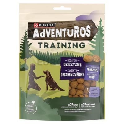 Adventuros Training szarvas ízű kutya jutalomfalat 115 g