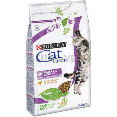 CAT CHOW Hairball Control Pulykában gazdag száraz macskaeledel 1,5kg
