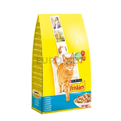 Friskies Dry Cat Lazac és zöldség 10 kg