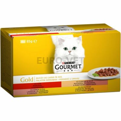 Gourmet Gold multipack - Falatok szószban 4x85g
