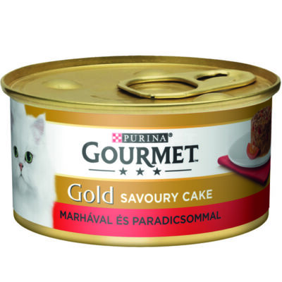 GOURMET GOLD Savoury Cake Marhahússal és paradicsommal 85g