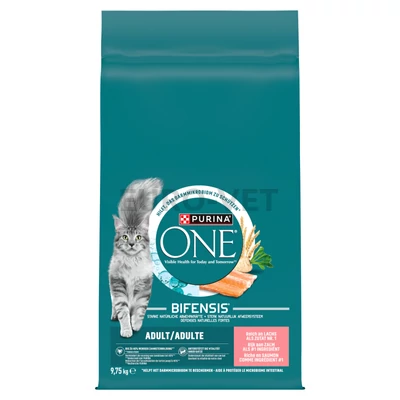 Purina One lazacban és teljes kiőrlésű gabonákban gazdag száraz macskaeledel 9,75 kg