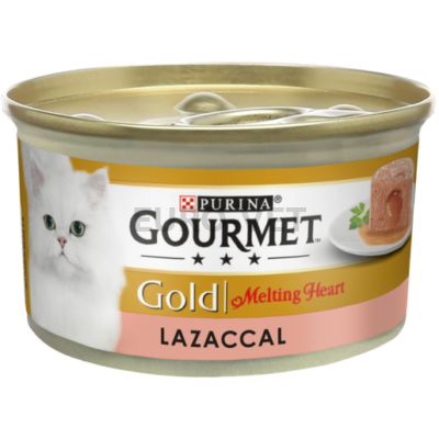 GOURMET GOLD Melting heart lazaccal nedves macskaeledel 85 g