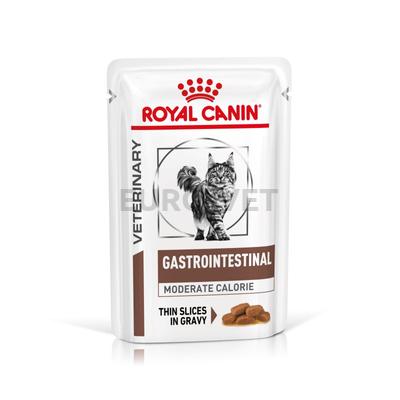 Royal Canin Gastrointestinal Moderate Calorie- nedves gyógytáp felnőtt macskák részére emésztési problémák esetén 85 g