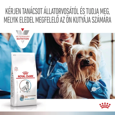 Royal Canin Multifunction Gastro Intestinal Low Fat + Hypoallergenic - száraz eledel felnőtt kutyák részére emésztési problémák esetén alacsony zsírtartalommal és hipoallergén formulával 3 kg