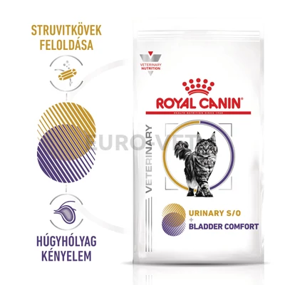 Royal Canin Multifunction Urinary S/O + Bladder Comfort - száraz eledel felnőtt macskák részére struvit kő ellen és [SZÖVEG] 2 kg