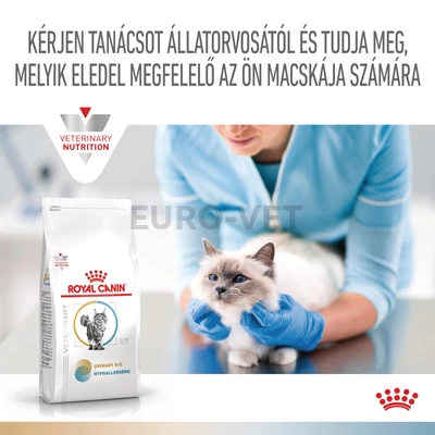 Royal Canin Multifunction Urinary S/O + Hypoallergenic - száraz eledel felnőtt macskák részére struvit kő ellen és hipoallergén 2 kg