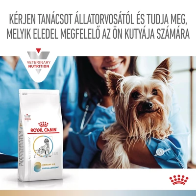 Royal Canin Multifunction Urinary S/O + Hypoallergenic - száraz eledel felnőtt kutyák részére struvit kő ellen és hipoallergén 10 kg